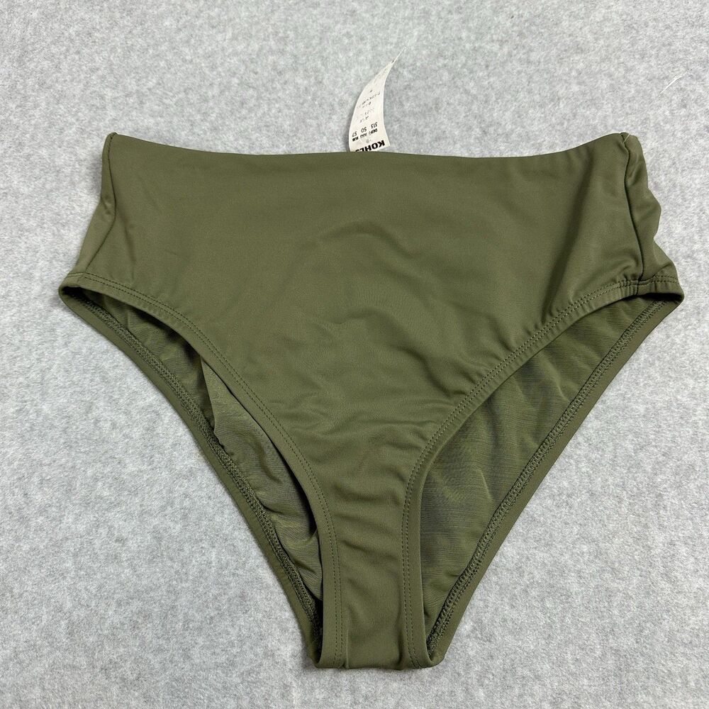 NWT S3 Women’s Size Small Solid Green Bikini Bottom Swimwear